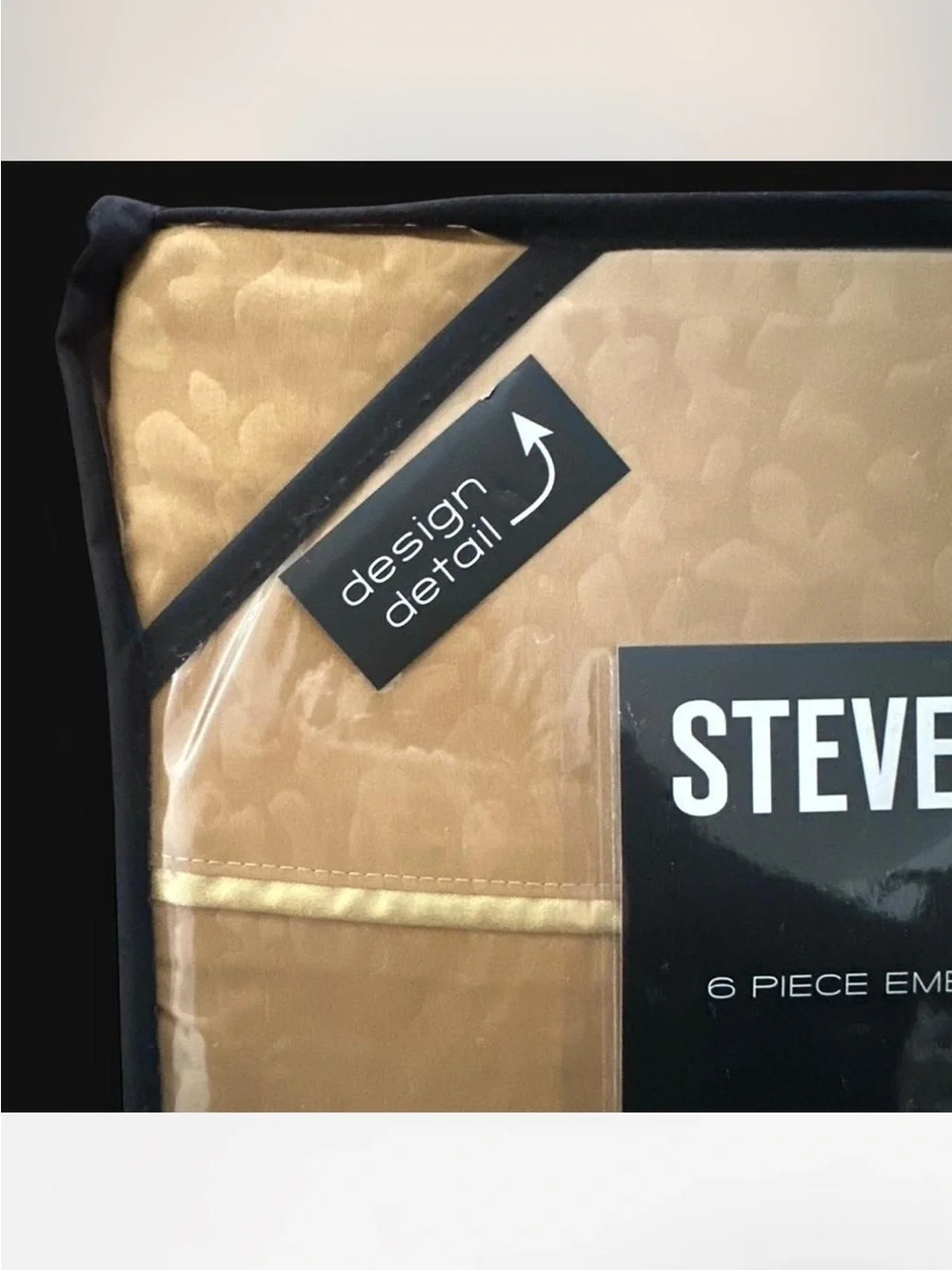 Steve Madden Leopard Gold Tan Queen Sheets New